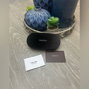 Tom Ford Black Velvet Sunglasses Case with Branded Cloths